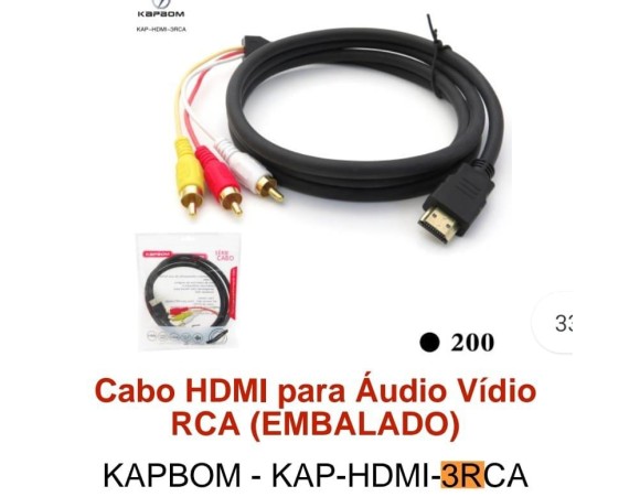 CABO HDMI+3RCA