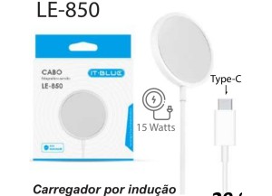 CARREGADOR POR INDUÇÃO 15WATTS TIPO C
