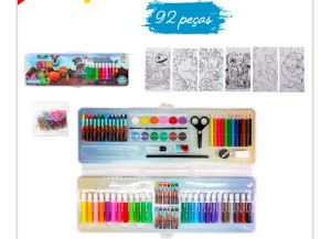 ESTOJÃO ESCOLAR 92 PÇS DINO WORLD CR22