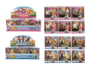 COLEÇÃ  BONECO ESTILO PLAYMOBIL PET AMIGO TK-AB7988