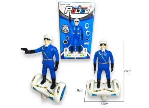 POLICIAL NO OVERBORD A PILHA C/ SONS E LUZES